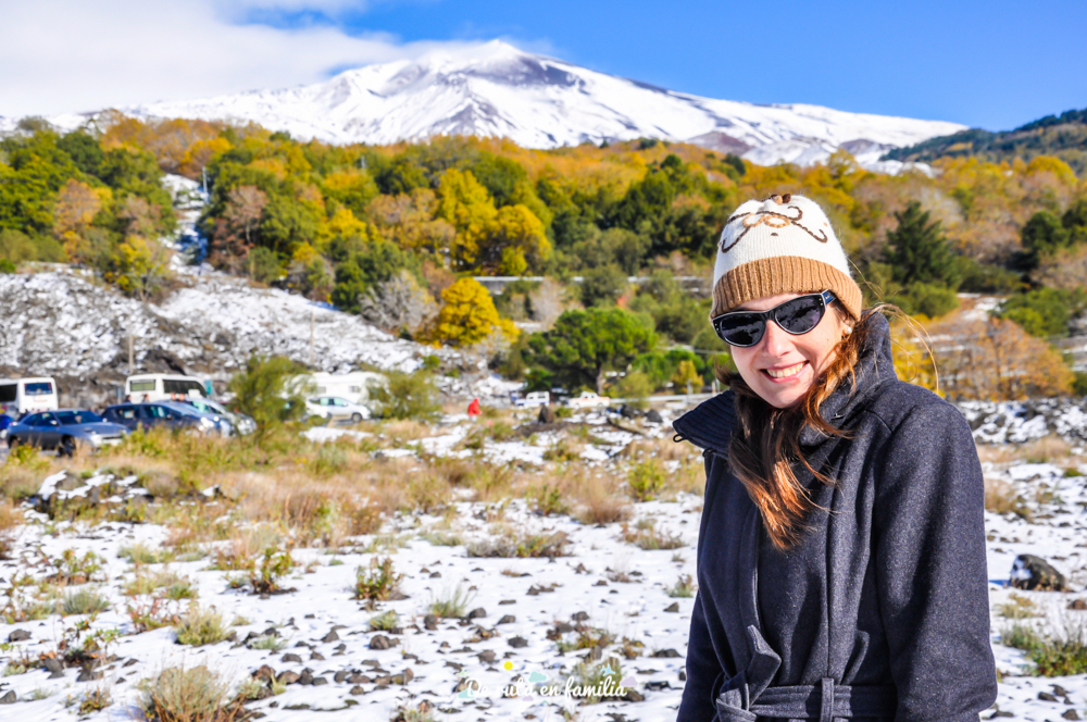 monte etna en otoño