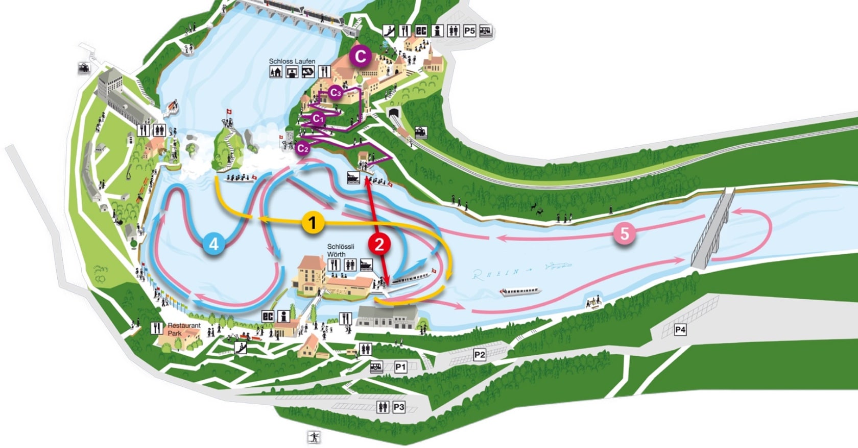 Visitar las cataratas del Rin