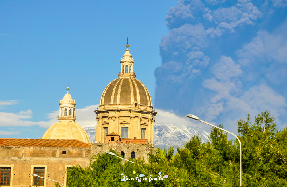 etna en erupción