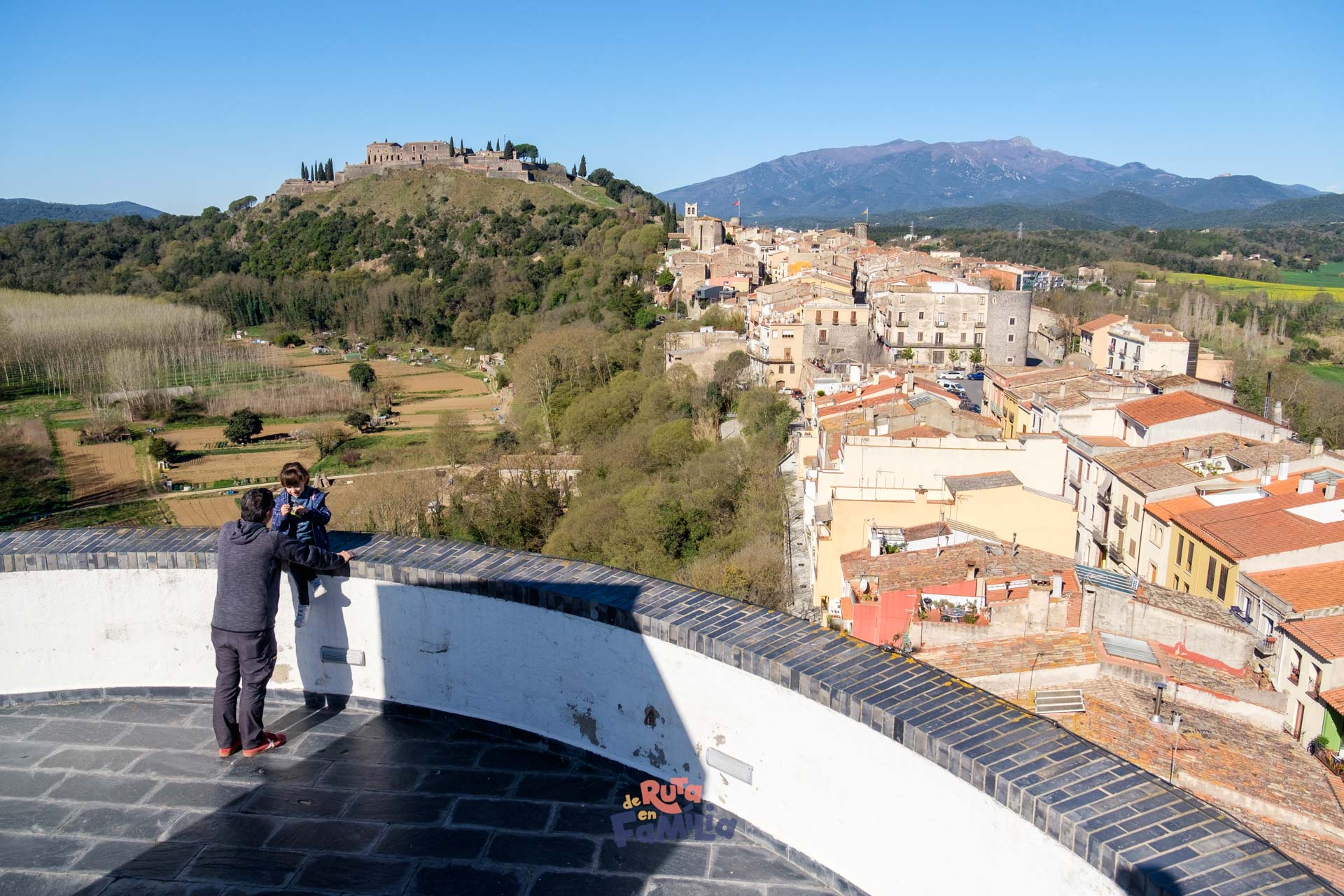 Panoràmica d'Hostalric des de la Torre dels Frares