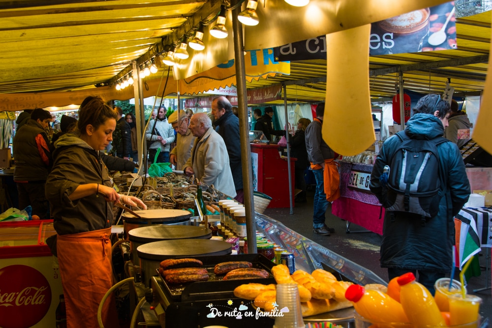 mercado de la Bastilla en París