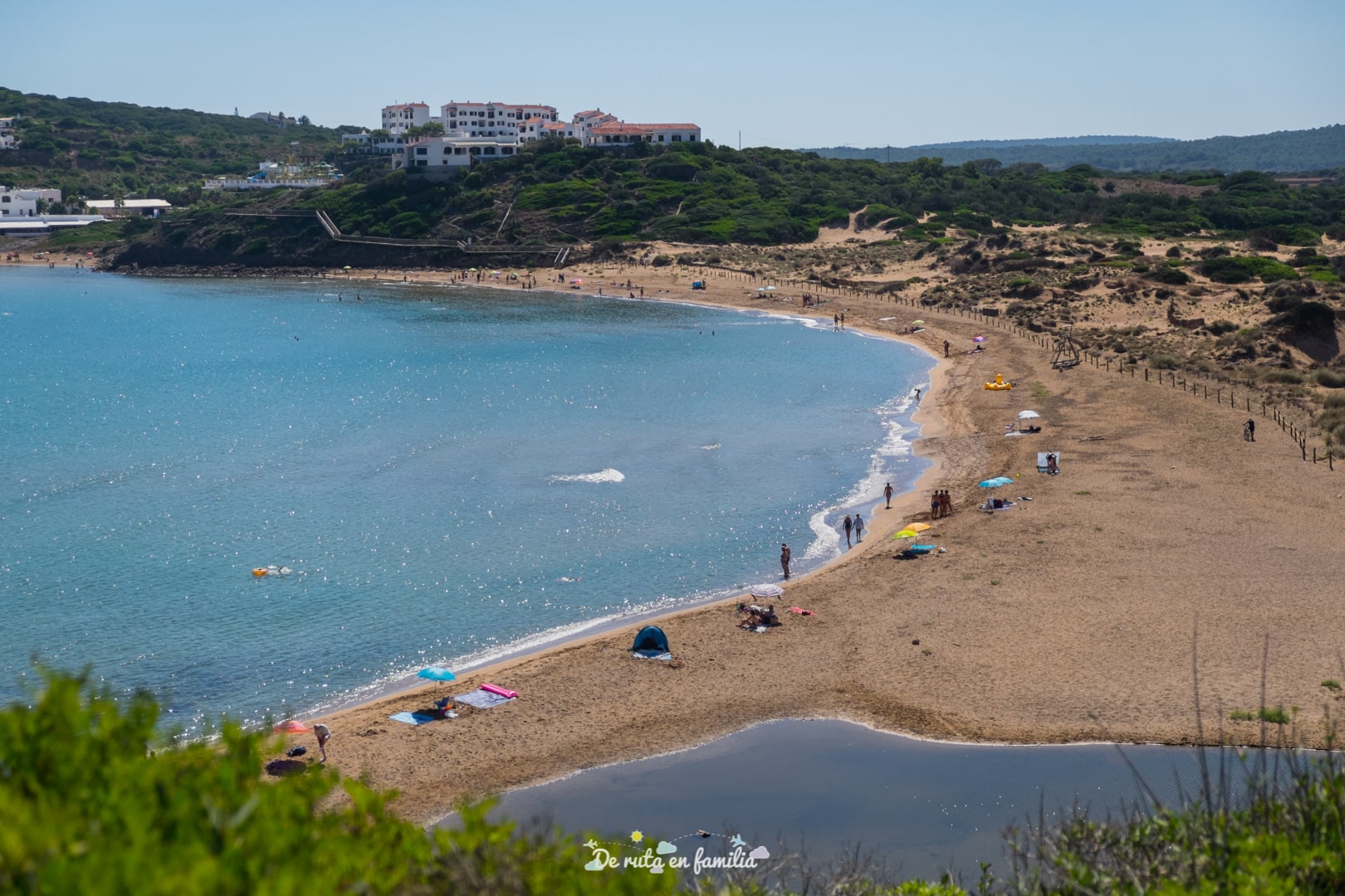 playas de menorca con niños